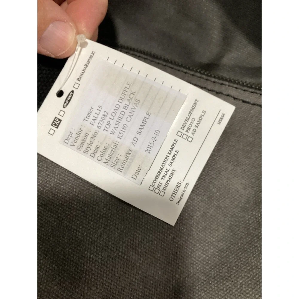 Vtg Banana Republic  Top Load Duffle Bag (sample) Retail $198